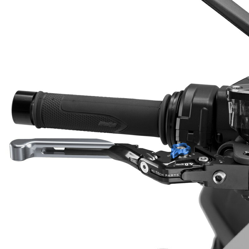 樂天商城 - Puig 414YNA BRAKE LEVER 4.0.EXTENDABLE [TITANIUM/BLUE] （全長調整、可倒タイプ） プーチ ブレーキレバー