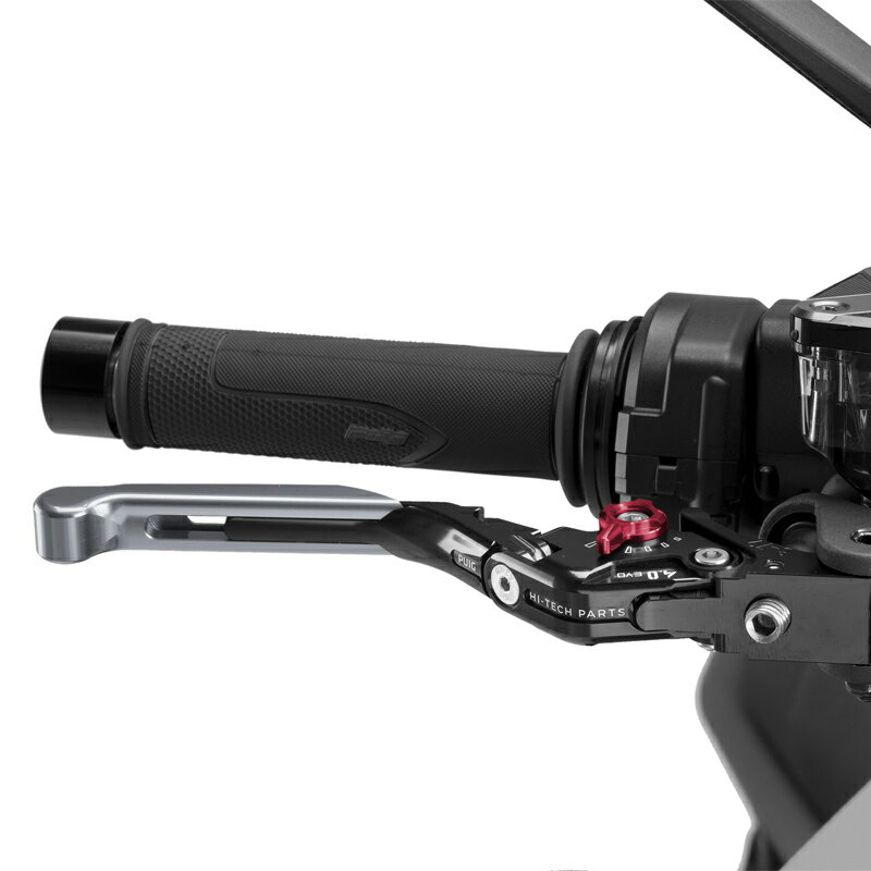 樂天商城 - Puig 414YNR BRAKE LEVER 4.0.EXTENDABLE [TITANIUM/RED] （全長調整、可倒タイプ） プーチ ブレーキレバー
