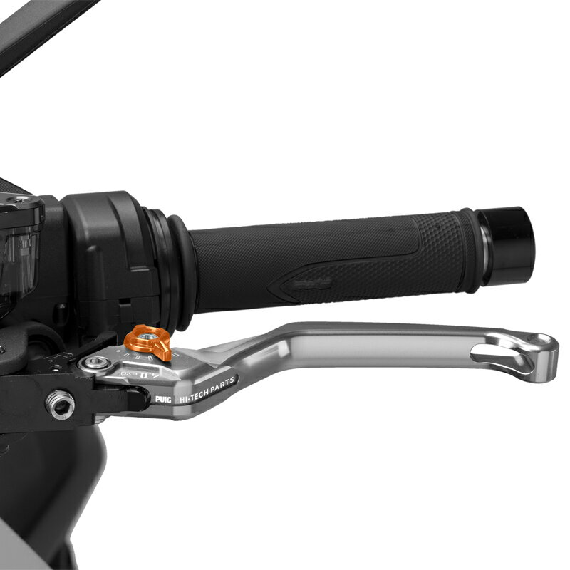 樂天商城 - Puig 4220PT CLUTCH LEVER 4.0.UNFOLDABLE [SILVER/ORANGE] （固定標準タイプ） プーチ クラッチレバー