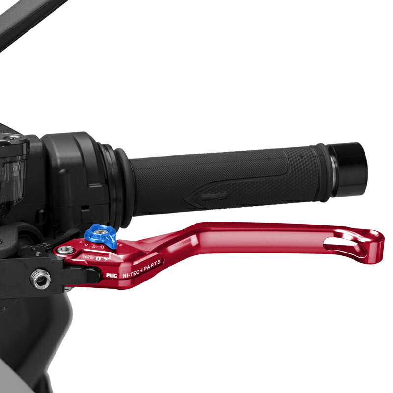 Puig 4220RA CLUTCH LEVER 4.0.UNFOLDABLE [RED/BLUE] （固定標準タイプ） プーチ クラッチレバー