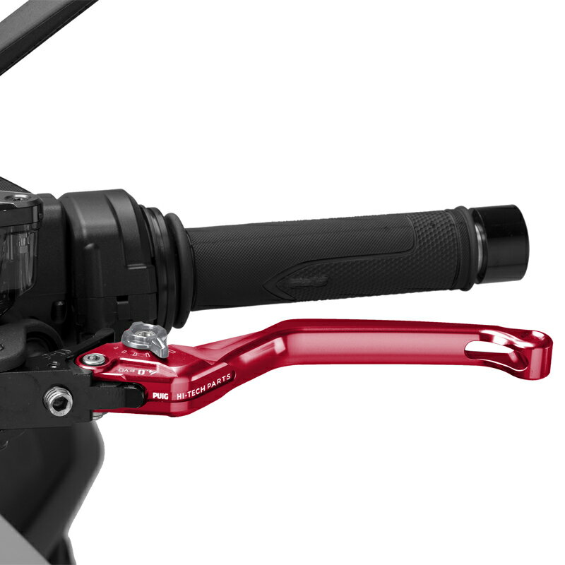 樂天商城 - Puig 4220RY CLUTCH LEVER 4.0.UNFOLDABLE [RED/TITANIUM] （固定標準タイプ） プーチ クラッチレバー