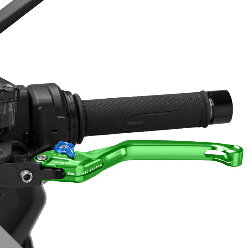 Puig 4220VA CLUTCH LEVER 4.0.UNFOLDABLE [GREEN/BLUE] （固定標準タイプ） プーチ クラッチレバー