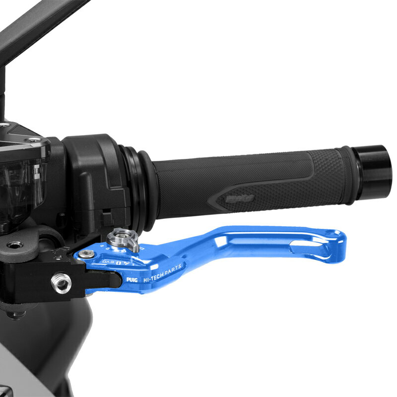 樂天商城 - Puig 4230AY CLUTCH LEVER 4.0.SHORT [BLUE/TITANIUM] （ショートタイプ） プーチ クラッチレバー