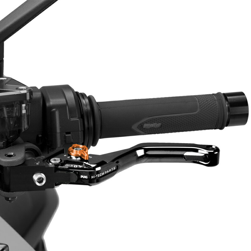樂天商城 - Puig 4230NT CLUTCH LEVER 4.0.SHORT [BLACK/ORANGE] （ショートタイプ） プーチ クラッチレバー