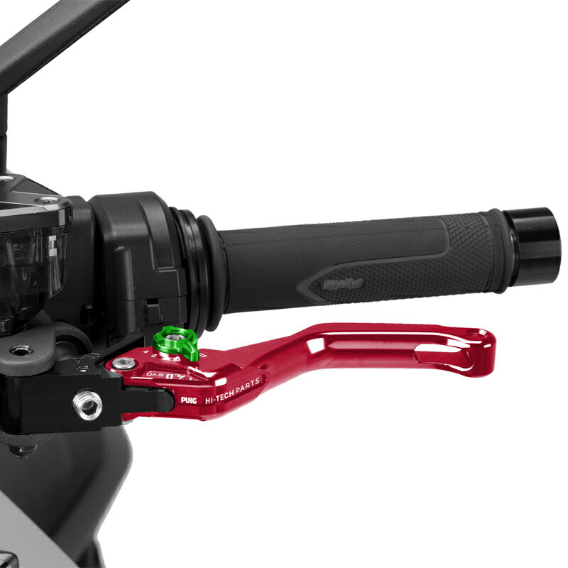 樂天商城 - Puig 4230RV CLUTCH LEVER 4.0.SHORT [RED/GREEN] （ショートタイプ） プーチ クラッチレバー