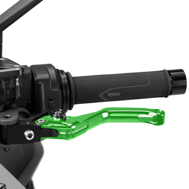 Puig 4230VN CLUTCH LEVER 4.0.SHORT [GREEN/BLACK] （ショートタイプ） プーチ クラッチレバー(2.0)