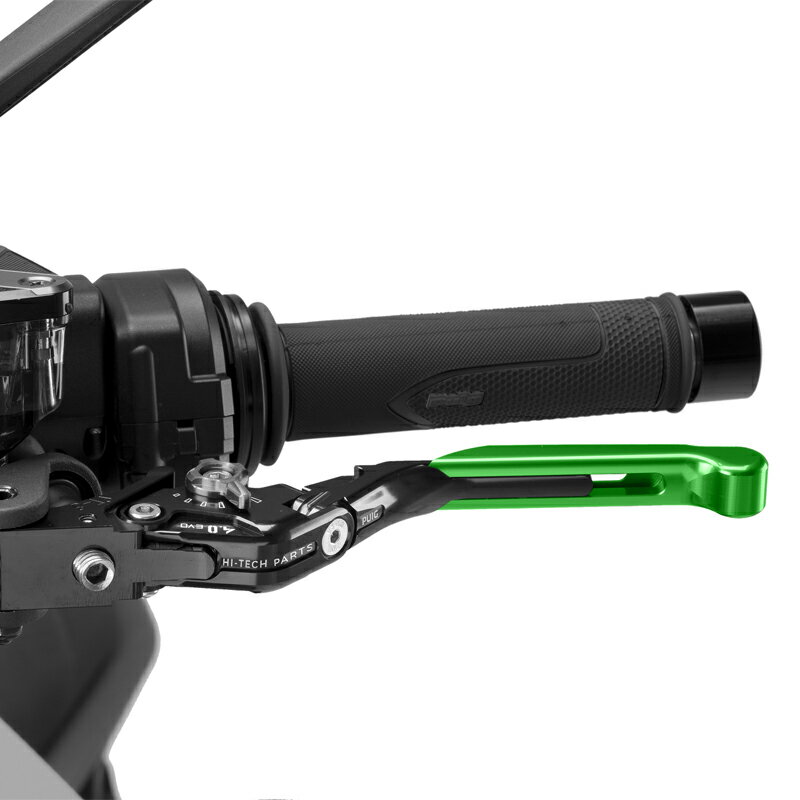 樂天商城 - Puig 424VNP CLUTCH LEVER 4.0.EXTENDABLE [GREEN/SILVER] （全長調整、可倒タイプ） プーチ クラッチレバー