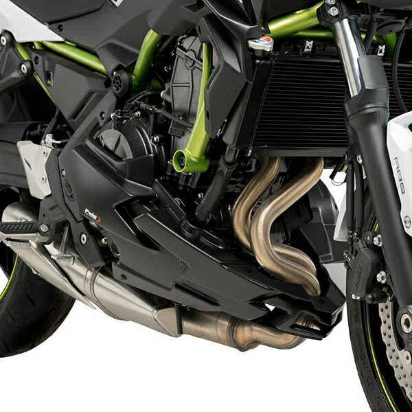 Puig 20295J ENGINE SPOILER MATT BLACK Kawasaki Z650 (20-23) プーチ アンダーカウル