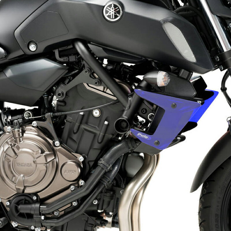 [訳あり35％OFF]Puig 20381A SIDE SPOILER WINGLET [BLUE] YAMAHA MT-07 (18-20) プーチ サイドスポイラー ウイングレット ダウンフォース