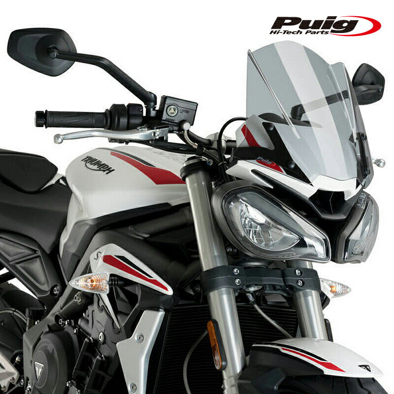 Puig 20432H NEW GENERATION WINDSHIELD SPORT [SMOKE] TRIUMPH STREET TRIPLE S (20-21) STREET TRIPLE R (20-22) STREET TRIPLE RS (..