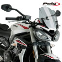 Puig 20432H NEW GENERATION WINDSHIELD SPORT [SMOKE] TRIUMPH STREET TRIPLE S (20-21) STREET TRIPLE R (20-22) STREET TRIPLE RS (20-22) プーチ スクリーン カウル