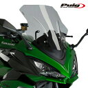 Puig 20471H RACING-SCREEN SMOKE Kawasaki Ninja 1000 SX (20-23) Ninja1000 (10-19) Z1000SX (10-19) プーチ スクリーン カウル