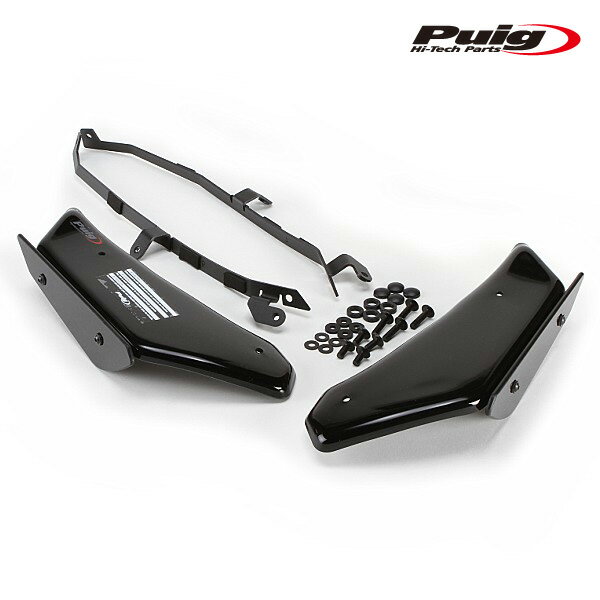 Puig 2334N SIDE SPOILER WINGLET [BLACK] aprilia RSV4 RF (17-18) RSV4 RR (15-18) RSV4 1000RR (19-20) プーチ カウル サイドスポイラー ウイングレット