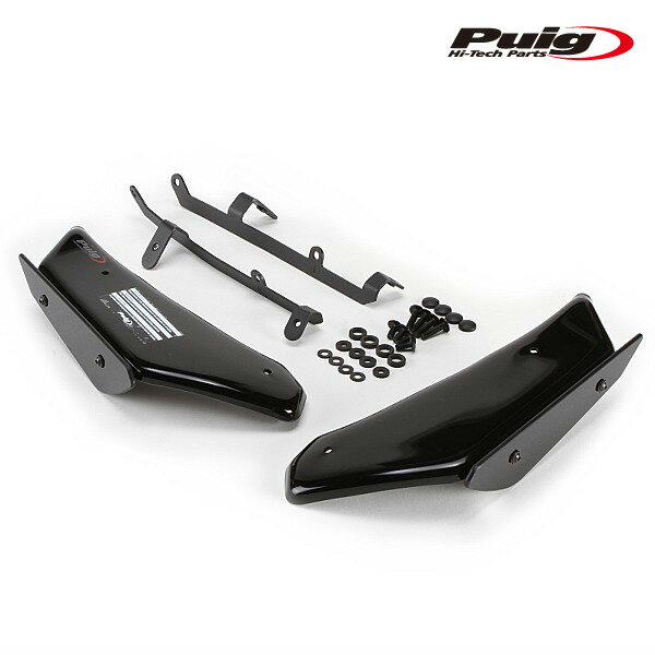 Puig 3165N SIDE SPOILER WINGLET [BLACK] DUCATI 1299 PANIGALE (15-17) 1299 PANIGALE S (15-17) 959 PANIGALE (16-20) 959 PANIGALE CORSE (18-20) プーチ カウル サイドスポイラー ウイングレット