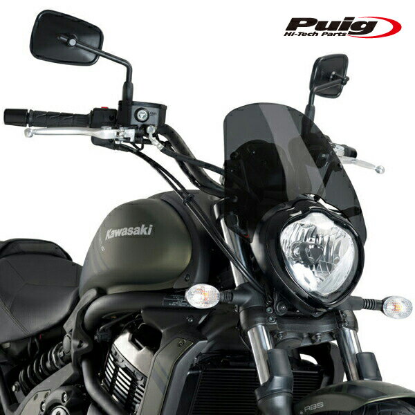 Puig 3175F NEW GENERATION SPORT [DARK SMOKE] Kawasaki VULCAN S (15-25) VULCAN S CAFE (17-20) プーチ スクリーン カウル