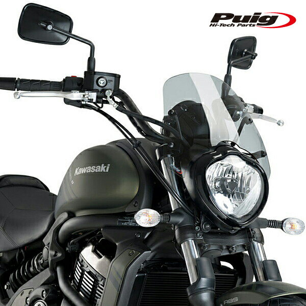 Puig 3175H NEW GENERATION SPORT [SMOKE] Kawasaki VULCAN S (15-25) VULCAN S CAFE (17-20) プーチ スクリーン カウル