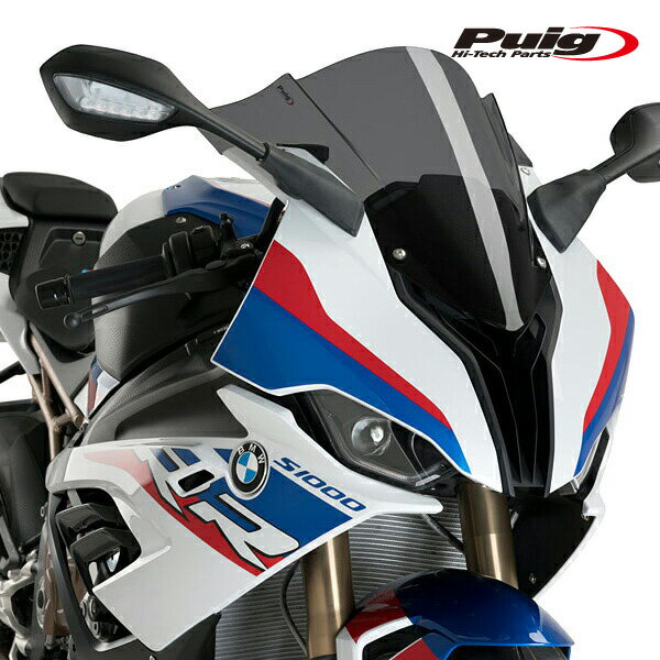 Puig 3571F RACING-SCREEN [DARK SMOKE] BMW S1000RR (19-25) M1000RR (19-24) プーチ スクリーン カウル