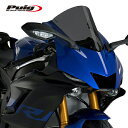 Puig 3633F RACING-SCREEN DARK SMOKE YAMAHA YZF-R6 (17-20) YZF-R7 (22-) プーチ スクリーン カウル