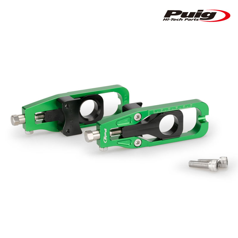 Puig 20689V CHAIN TENSIONER [GREEN] Kawasaki ZX-6R 636 (13-17) プーチ チェーン テンショナー