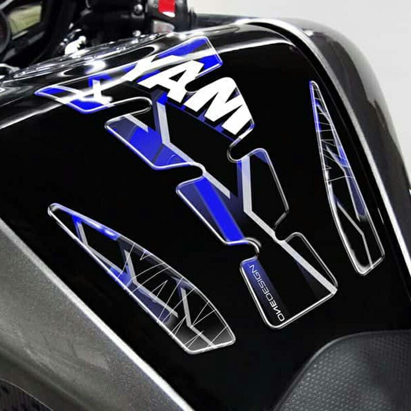 Puig 4722A TANK PADS WINGS [汎用] YAMAHA [ BLUE ] プーチ タンクパッド