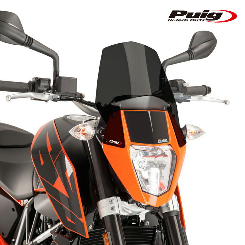 Puig 6009F NEW GENERATION SPORT [DARK SMOKE] KTM 690 DUKE (12-20) 690 DUKE R (12-17) プーチ スクリーン カウル