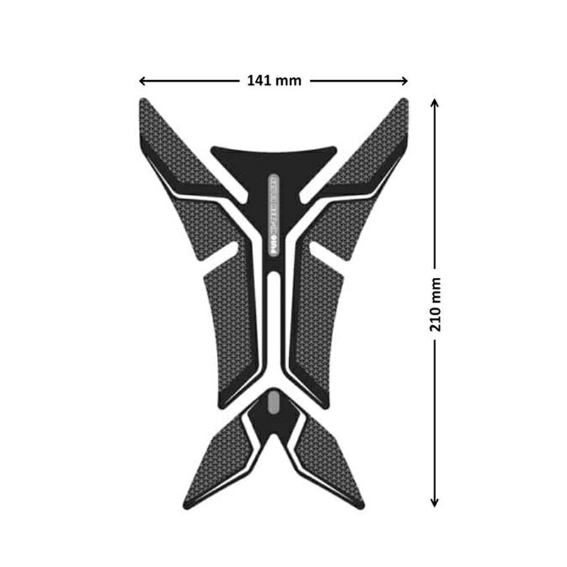 Puig 6291U TANK PADS NAKED [汎用] [ GRAY ] プーチ タンクパッド