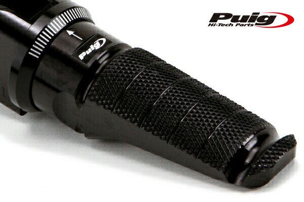 Puig 6301N RACING FOOTPEGS [BLACK] プーチ ステップバー ローレットタイプ