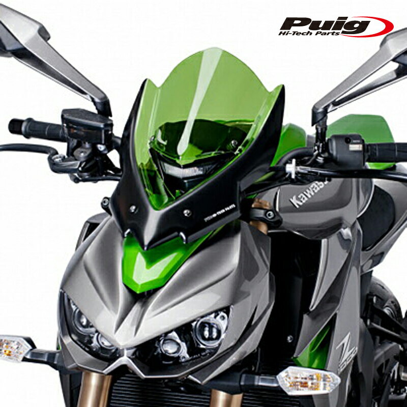 樂天商城 - Puig 7514V NEW GENERATION TOURING [GREEN] Kawasaki Z1000 (14-20) Z1000R (17-21) プーチ スクリーン カウル