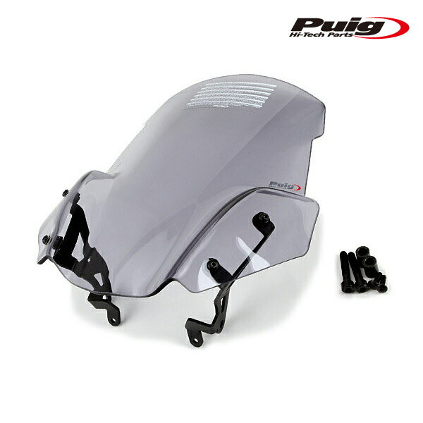 Puig 8168H NEW GGENERATION SPORT [SMOKE] ステー付き BMW R1200R (15-18) プーチ スクリーン カウル