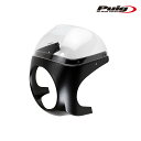 [期間限定25%OFF]Puig 9188W RETRO SEMI FAIRING [CARBON PRINT/CLEAR] YAMAHA XSR900 (16-21) プーチ スクリーン カウル