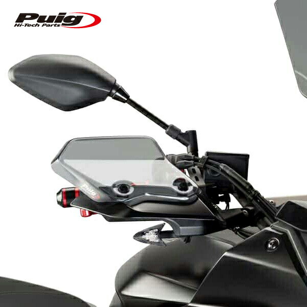 [訳あり35％OFF]Puig 9214H HANDGUARDS EXTENSION [SMOKE] YAMAHA MT-07 TRACER (16-17) TRACER 700 (19) TRACER 700 GT (19) プーチ ハンドガード エクステンション