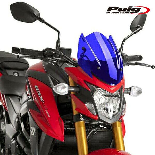 樂天商城 - Puig 9435A NEW GENERATION SPORT [BLUE] SUZUKI GSX-S750 (17-21) プーチ スクリーン カウル