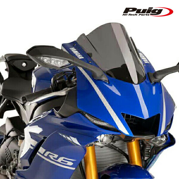 Puig 9723F RACING-SCREEN [DARK SMOKE] YAMAHA YZF-R6 (17-20) プーチ スクリーン カウル