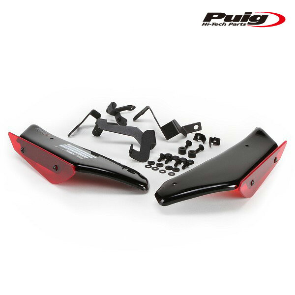 Puig 9729R SIDE SPOILER WINGLET [RED] HONDA CBR1000RR FIREBLADE (17-19) CBR1000RR FIREBLADE SP (17-19) CBR1000RR FIREBLADE SP2 (17-19) プーチ サイドスポイラー ウイングレット ダウンフォース