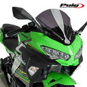 Puig 9976F RACING-SCREEN DARK SMOKE Kawasaki Ninja 400 (18-23) Ninja 250 (18-23) プーチ スクリーン カウル