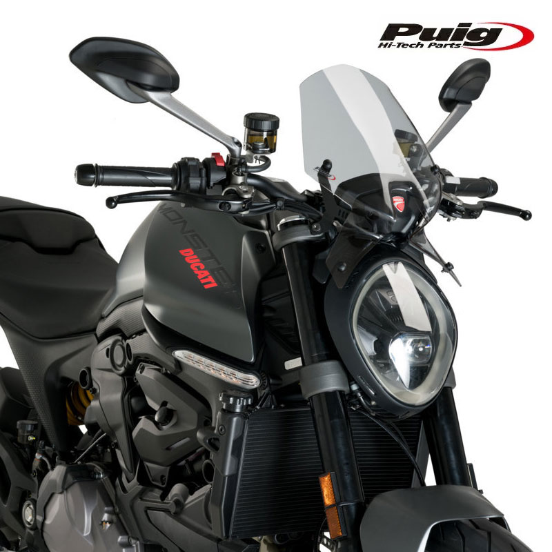 Puig 20712H NEW GENERATION SPORT [SMOKE] DUCATI MONSTER 937 (21-25) MONSTER 937 PLUS (21-25) プーチ スクリーン カウル