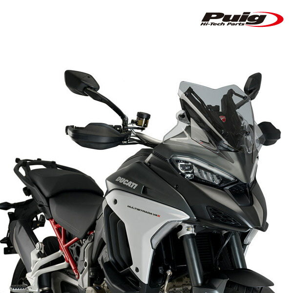 Puig 20729H RACING-Sport [SMOKE] DUCATI MULTISTRADA V4 (21-23) MULTISTRADA V4S (21-23) MULTISTRADA V4S SPORT (21-23) プーチ スクリーン カウル