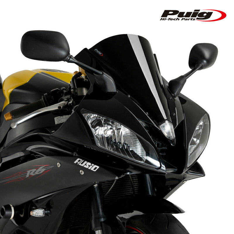 Puig 4059N RACING-SCREEN [BLACK] YAMAHA YZF-R6(06-07) プーチ スクリーン カウル