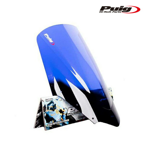 樂天商城 - Puig 4061A RACING-SCREEN [BLUE] YAMAHA FZ1 FAZER(06-15) プーチ スクリーン カウル