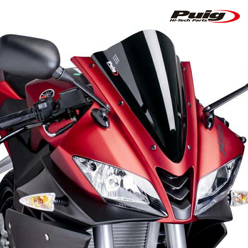 Puig 4637N RACING-SCREEN [BLACK] YAMAHA YZF-R125 (08-18) プーチ スクリーン カウル