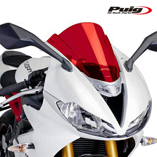 樂天商城 - Puig 6498R RACING-SCREEN [RED] TRIUMPH DAYTONA 675 (13-17) DAYTONA 675 R (13-17) プーチ スクリーン カウル