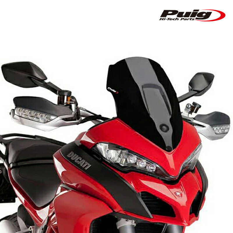 Puig 7622N RACING SCREEN [BLACK] DUCATI MULTISTRADA 950(17-25) MULTISTRADA1200/S (15-17) プーチ スクリーンカウル