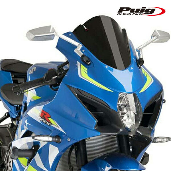 GSXR1000R Puig スクリーン Puig 3631N RACING-SCREEN [BLACK] SUZUKI GSX-R1000/R (17-21