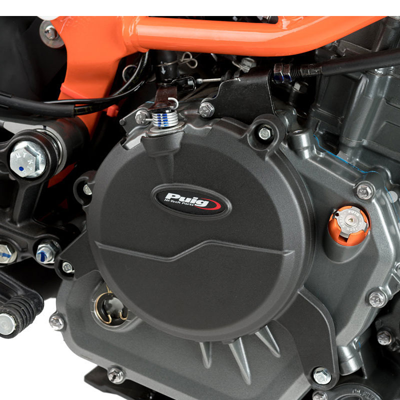 Puig 20141N ENGINE PROTECTOR COVER [BLACK] KTM 390 DUKE (16-19) RC390 (17-19) プーチ エンジン プロテクター カバー