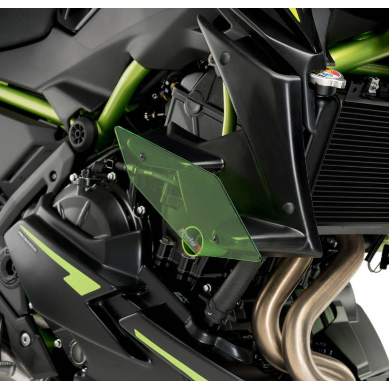 [訳あり35％OFF]Puig 20328V SIDE SPOILER WINGLET [GREEN] Kawasaki Z650 (20-23) プーチ サイドスポイラー ウイングレット ダウンフォース