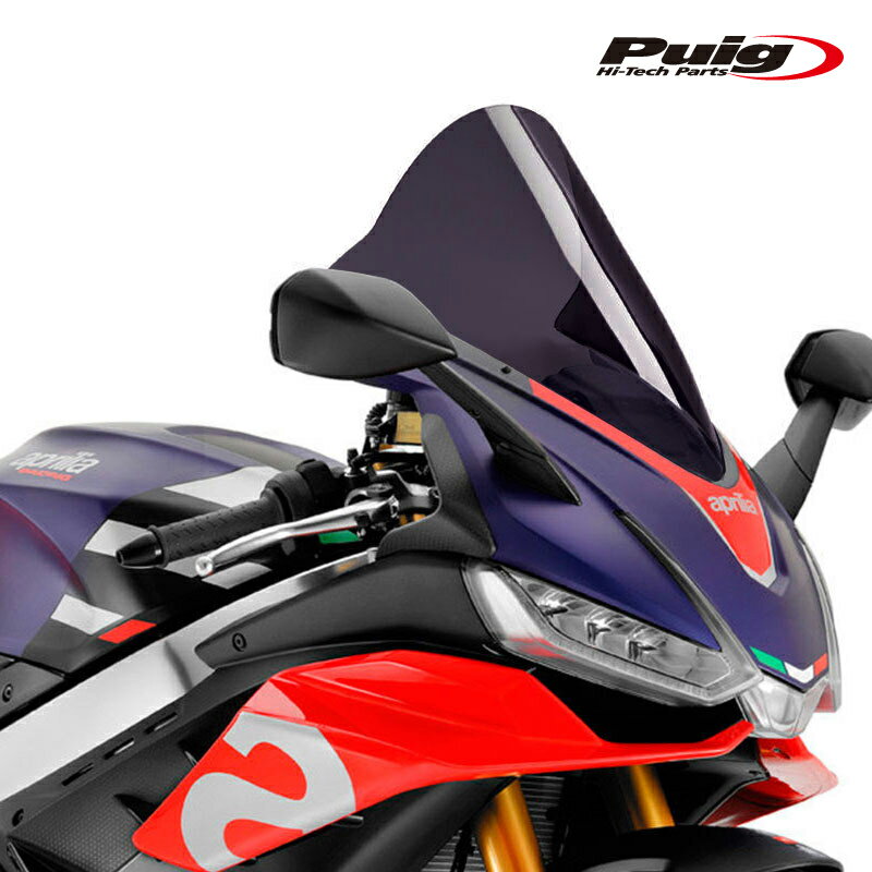 Puig 20771F RACING-SCREEN [DARK SMOKE] aprilia RSV4 (21-24) RSV4 FACTORY (21-25) プーチ スクリーン カウル
