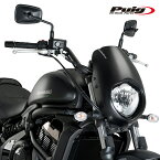 Puig 21093J SEMIFARINGS ANARCHY [BLACK] Kawasaki　VULCAN S (15-20) VULCAN S CAFE (17-20) プーチ セミフェアリング