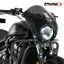 Puig 21108F SEMIFARINGS DARK NIGHT  Kawasaki　VULCAN S (15-22) プーチ セミフェアリング