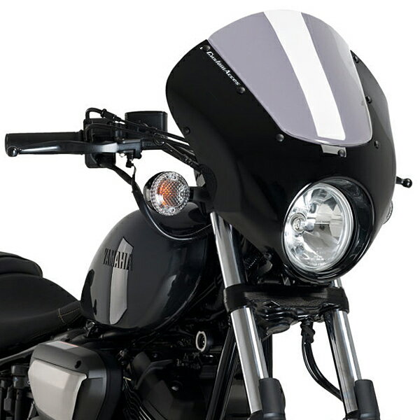 Puig 21109H SEMIFARINGS DARK NIGHT  YAMAHA　XV950 (14-19) XV950R (14-19) XV950 RACER (14-19) プーチ セミフェアリング