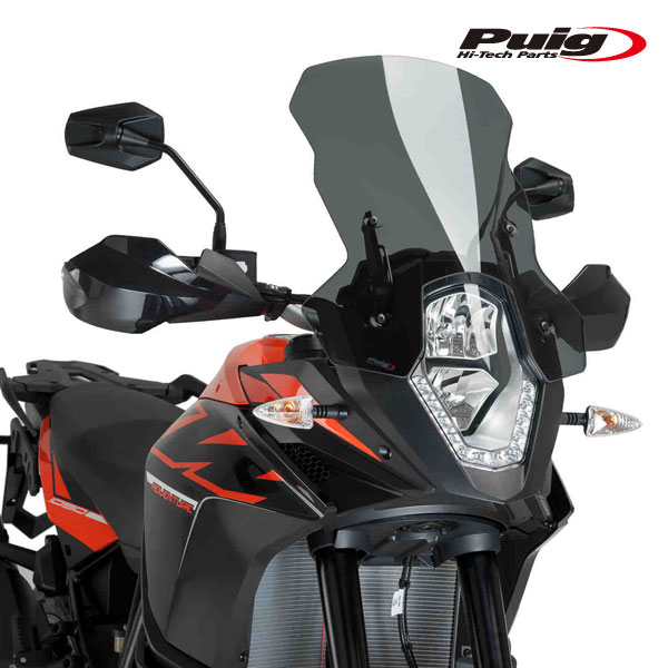 Puig 6494F TOURING SCREEN [DARK SMOKE] KTM 1190 ADVENTURE/R (13-16) 1090 ADVENTURE (17-18/21-23) プーチ スクリーン カウル